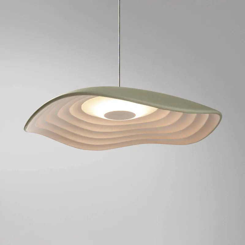 LED-hänglampa Valentina S24, oliv/vit von Bover in Olijfgroen, Weiß – Produktfoto