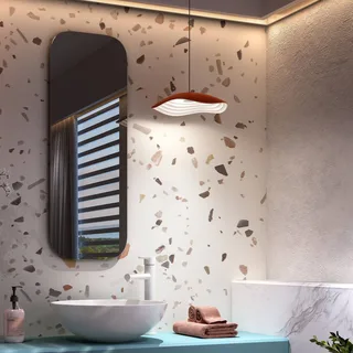 LED hanglamp Valentina S24, terracotta/wit by Bover in Terracotta, White – product photo 2 of 2