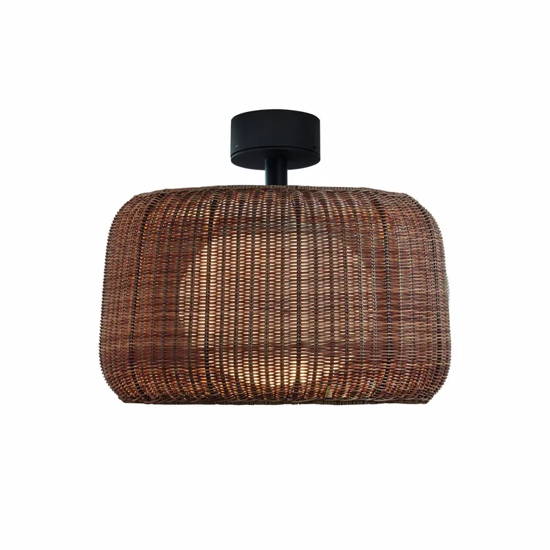 LED plafondlamp Fora, grafietbruin/bruin, Ø 50 cm by Bover in Grafietbruin, Brown – product photo