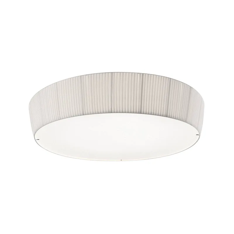 LED plafondlamp Plafonet, Ø 95 cm, aluminium/stof von Bover in Weiß – Produktfoto