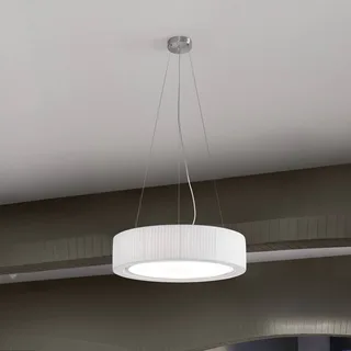 LED plafondlamp Urban, zilver/wit, Ø 60 cm van Bover in Zilver, Wit – productfoto 1 van 2