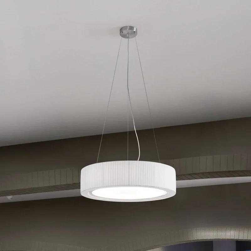 LED plafondlamp Urban, zilver/wit, Ø 60 cm by Bover in Silver, White – product photo