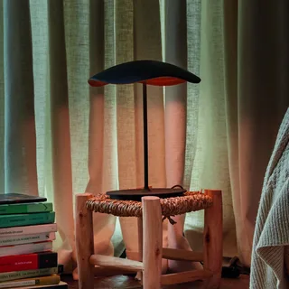 LED-bordslampa Valentina M/29, svart/kopparfärgad von Bover in Schwarz, Kupfer – Produktfoto 3 von 4