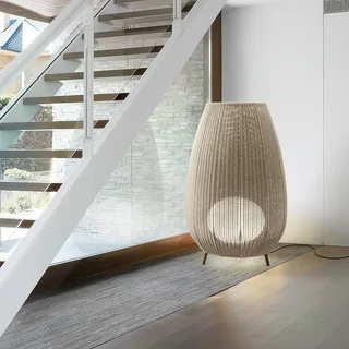 LED terraslamp Amphora, 123 cm grafietbruin/beige by Bover in Grafietbruin, Beige – product photo 2 of 3