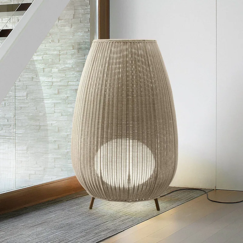 LED terraslamp Amphora, 123 cm grafietbruin/beige by Bover in Grafietbruin, Beige – product photo