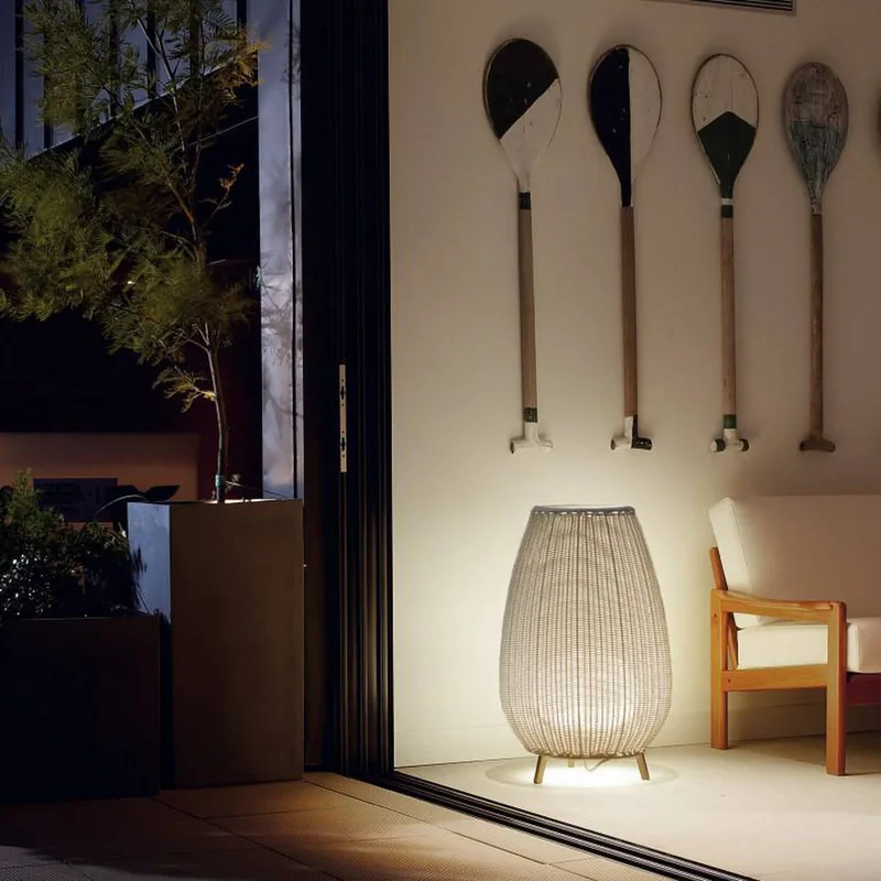 LED terraslamp Amphora, 77 cm, grafietbruin/beige de Bover en Grafietbruin, Beige – photo du produit 2 sur 4