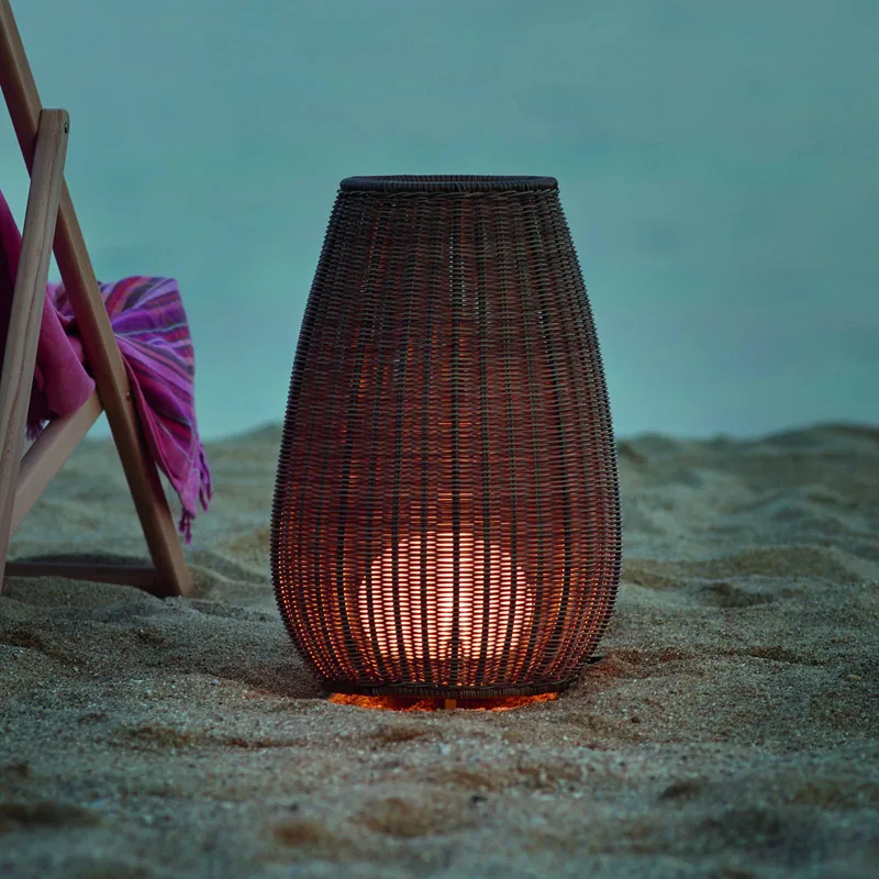 LED terraslamp Amphora, 77 cm, grafietbruin/bruin van Bover in Grafietbruin, Bruin – productfoto