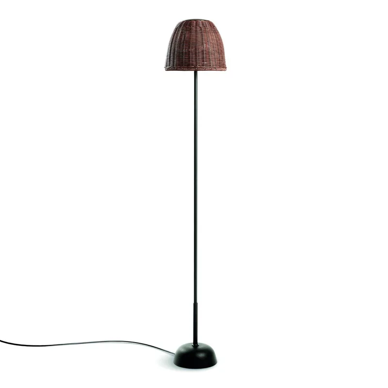 LED vloerlamp Atticus 114, grafietbruin/bruin, stekker van Bover in Grafietbruin, Bruin – productfoto