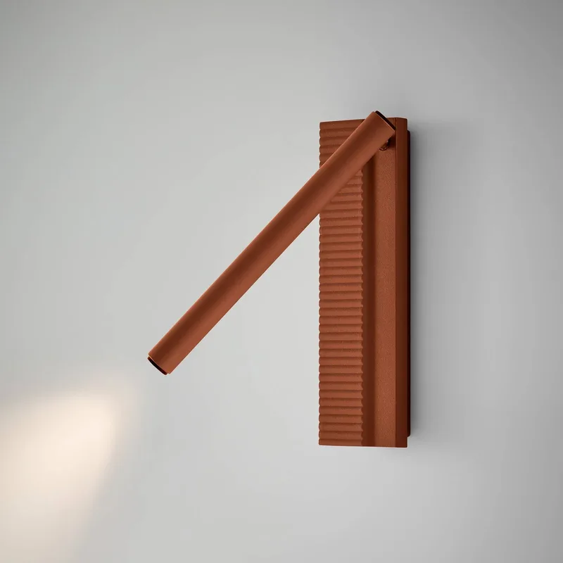 LED wandlamp Arid A/03 aluminium, 2.700 K de Bover en Terracotta – photo du produit