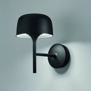 LED wandlamp Bol zwart mat, aluminium, hoogte 27 cm by Bover in Matzwart, White – product photo 3 of 3