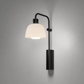 LED wandlamp Drep A/04, wit, glas, zwart, 2.700 K by Bover in Black, White – product photo 1 of 2