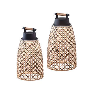 Nans M/49/R Accu-tafellamp voor buiten by Bover in Brown – product photo 2 of 2