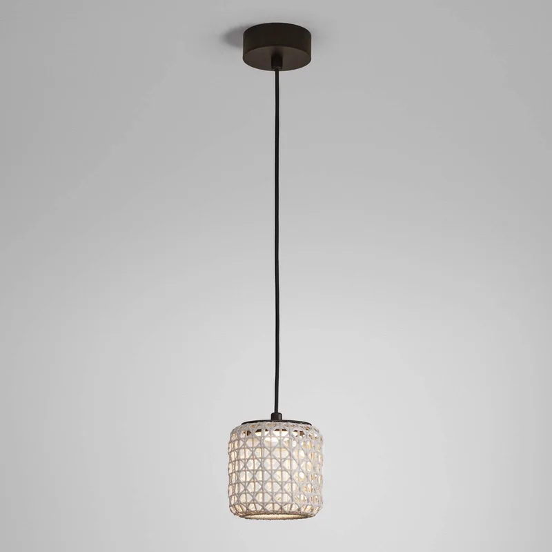 Nans S/16 LED buiten hanglamp, beige van Bover in Grafietbruin, Beige – productfoto