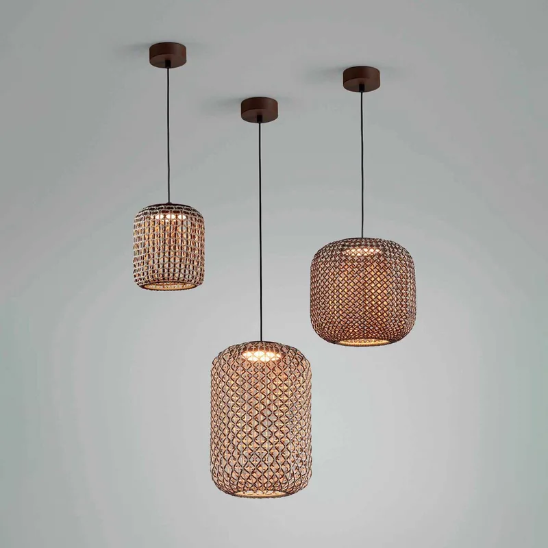Nans S/21 LED buiten hanglamp, bruin by Bover in Grafietbruin, Brown – product photo