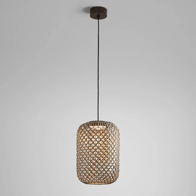 Nans S/31.2 LED buiten hanglamp, bruin by Bover in Grafietbruin, Brown – product photo