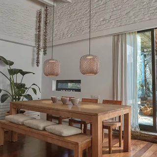 Nans S/31 LED buiten hanglamp, bruin by Bover in Grafietbruin, Brown – product photo 3 of 4