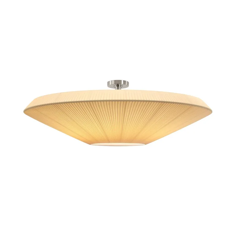 plafondlamp Siam 120, hoogte 36 cm, nikkel/crèmekleurig von Bover in Nikkel, Creme – Produktfoto