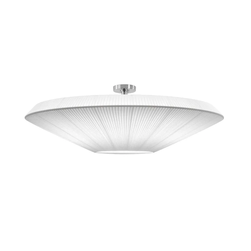 plafondlamp Siam 120, hoogte 36 cm, nikkel/wit van Bover in Nikkel, Wit – productfoto