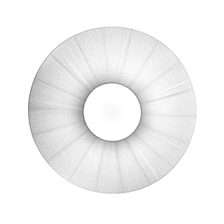 plafondlamp Siam 120, hoogte 61 cm, nikkel/wit de Bover en Nikkel, Blanc – photo du produit 3 sur 3