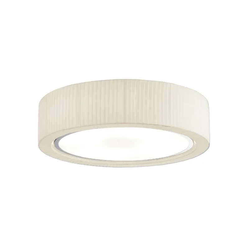 plafondlamp Urban, zilver/crèmekleurig, Ø 60 cm fra Bover i Sølv, Creme – produktbillede