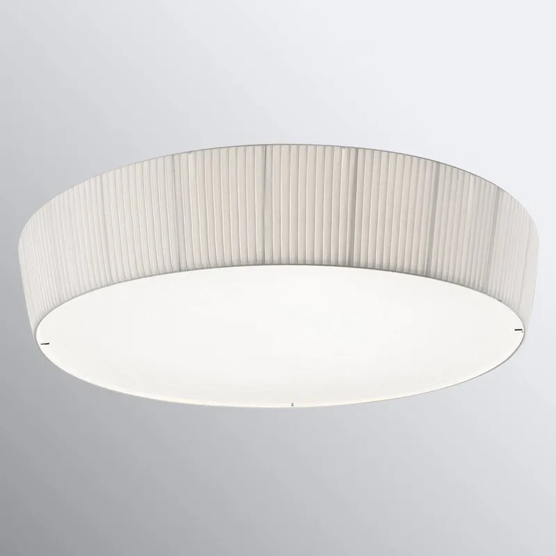 Plafonet 95 - textiel-plafondlamp, Band van Bover in Wit – productfoto