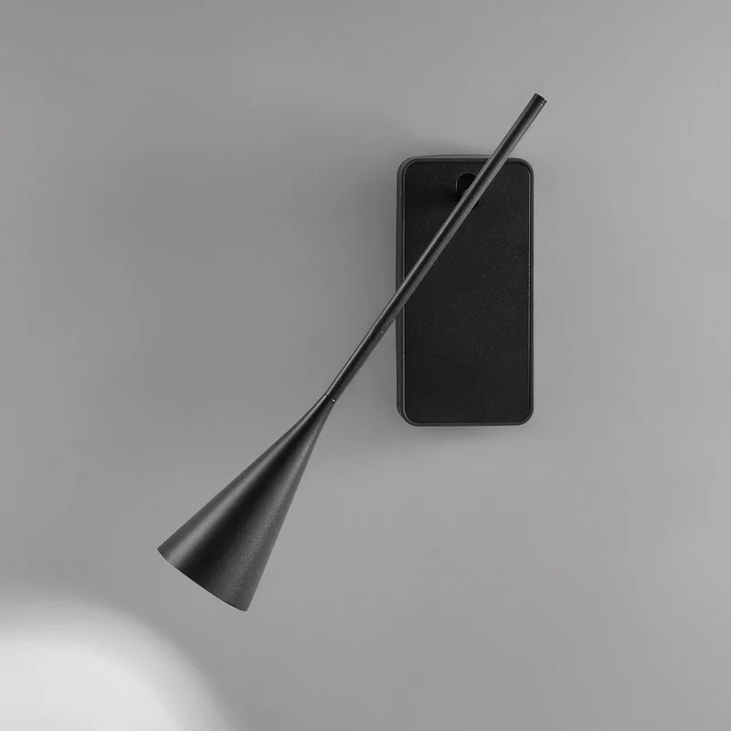 Skybell plus A01 LED wandlamp met dimmer by Bover in Black – product photo