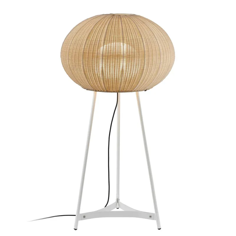 vloerlamp Garota, wit/ivoorkleurig, hoogte 133 cm fra Bover i Hvid, Ivoorkleurig – produktbillede