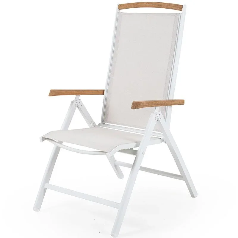 Andy Positionierungsstuhl Weiß/Offwhite van Brafab – productfoto
