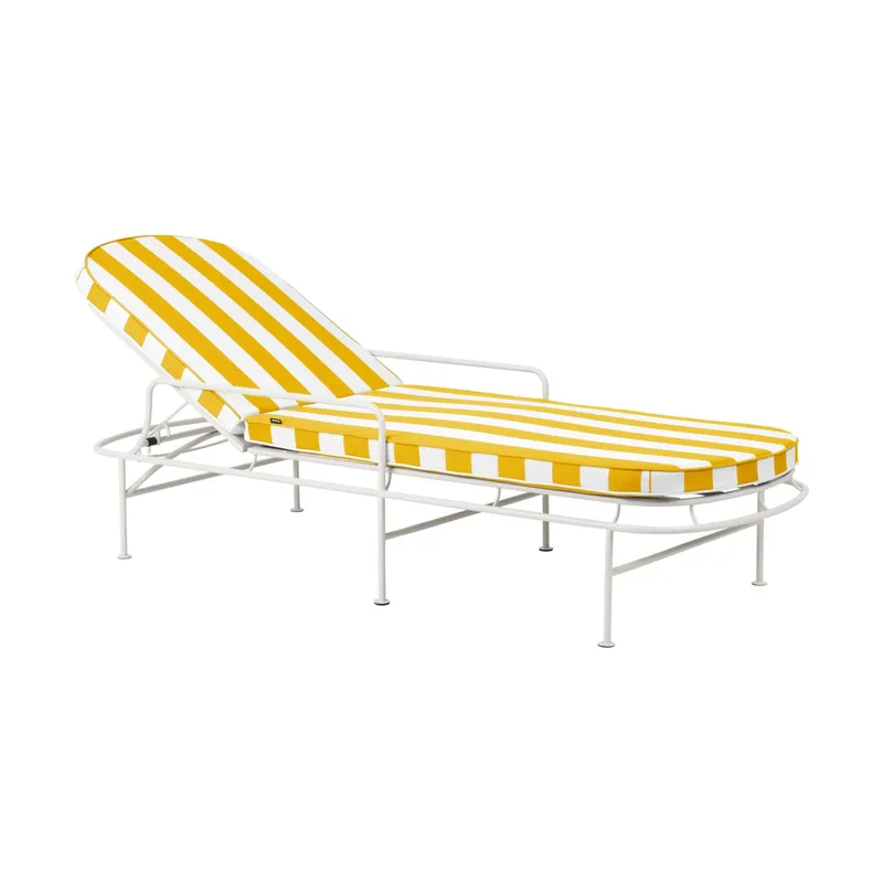 Arts Ruhebett 196x96 cm Soft White-yellow stripes van Brafab – productfoto