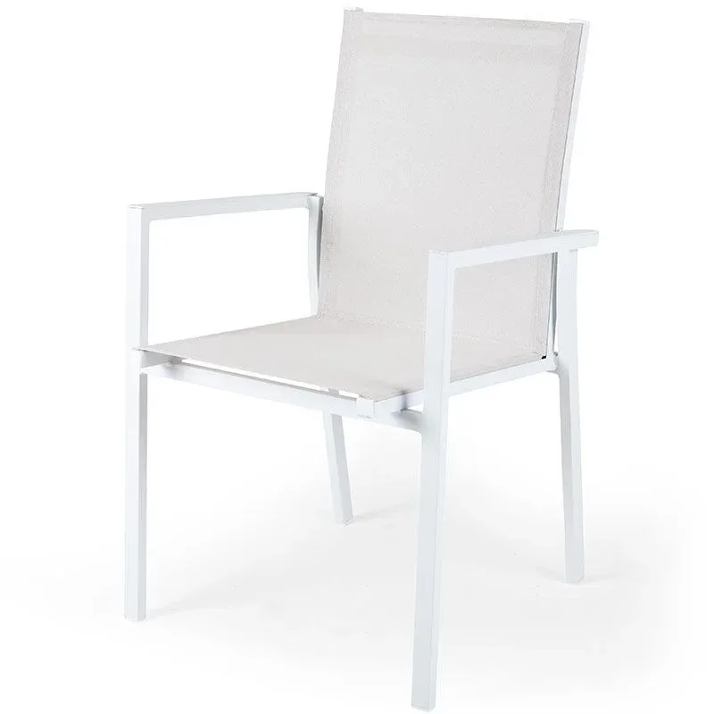 Avanti Stapelstuhl weiß/offwhite von Brafab – Produktfoto