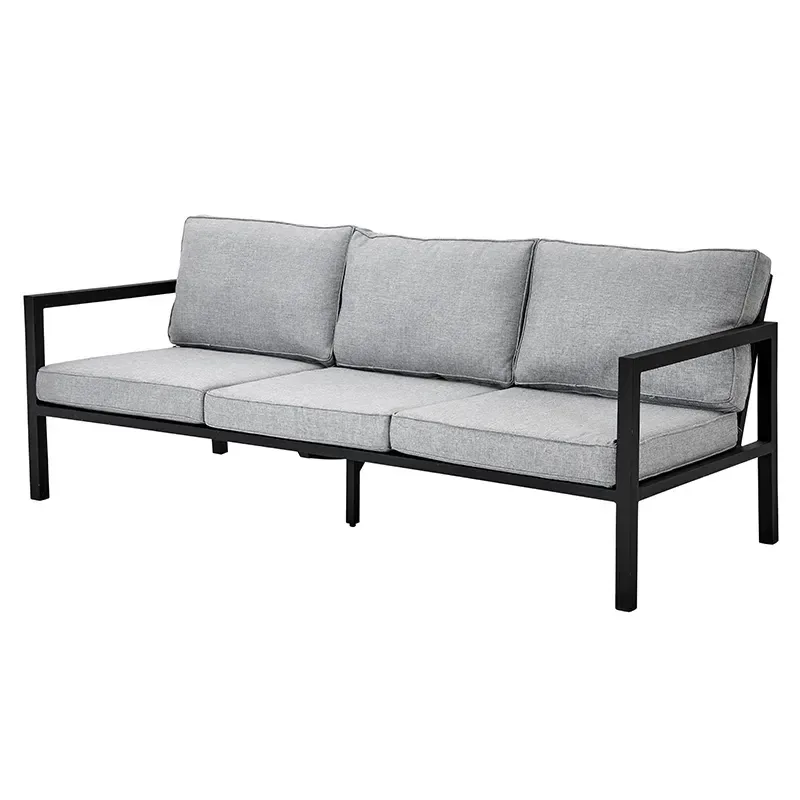 Belfort 3-sitzer-sofa inklusive Kissen schwarz von Brafab – Produktfoto