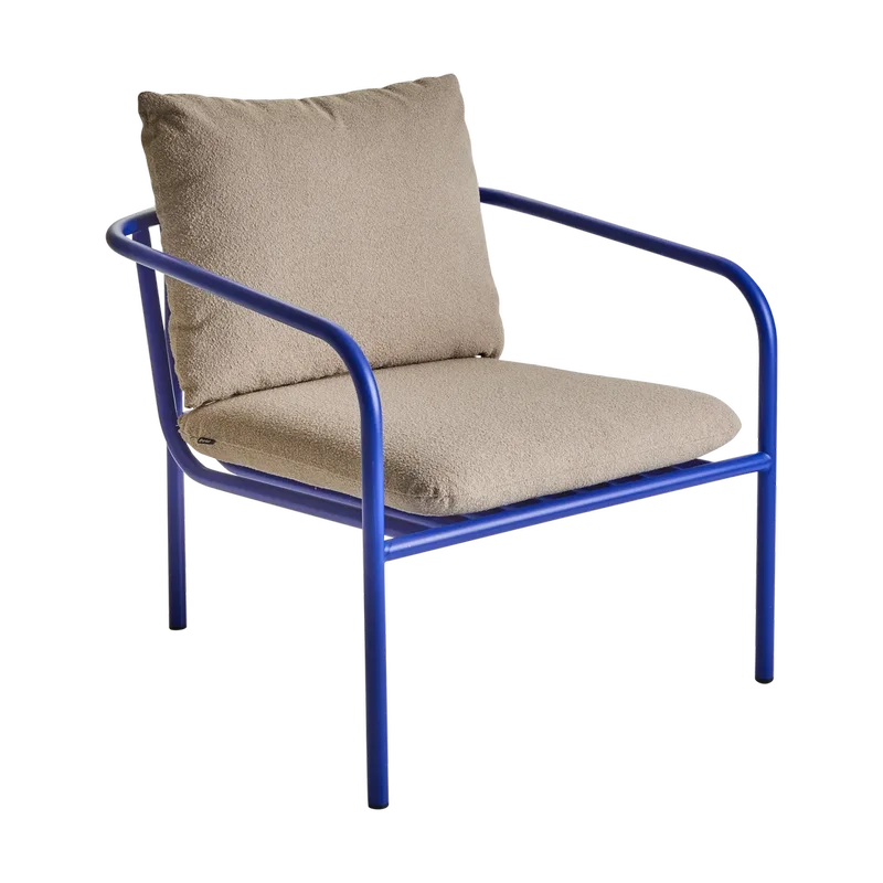 Bendt Loungesessel Teddy beige-indigo blue de Brafab – photo du produit