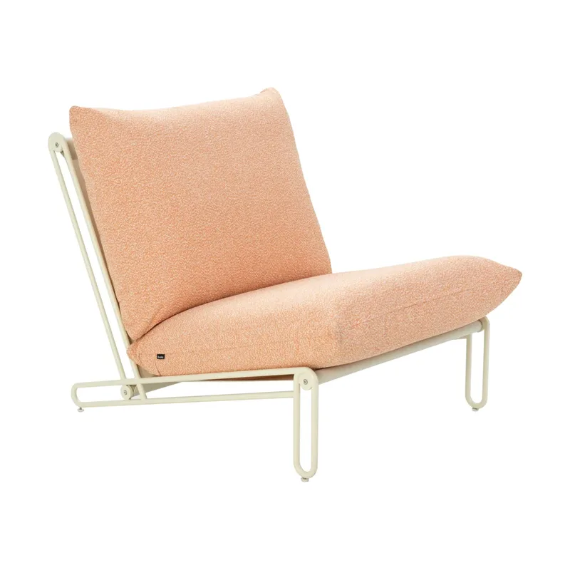 Blixt Loungesessel Pearl white-teddy orange by Brafab – product photo