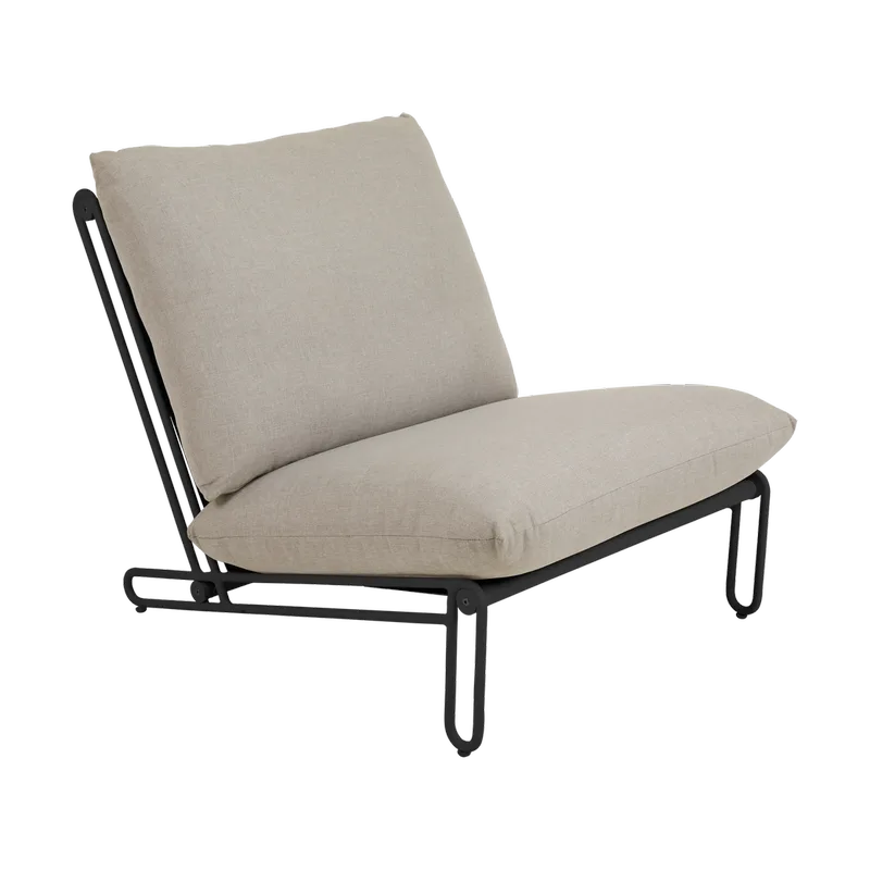 Blixt Loungesessel Schwarz-clay beige de Brafab – photo du produit