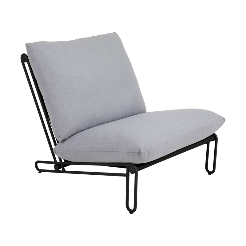 Blixt Loungesessel Schwarz-sky grey by Brafab – product photo