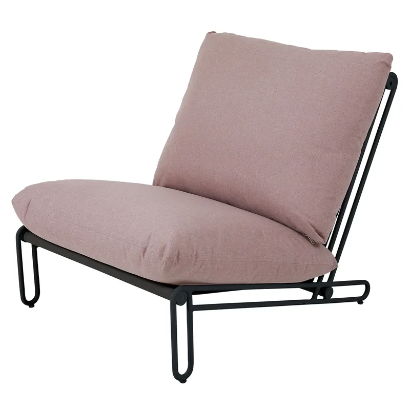 Blixt Sessel schwarz/staubrosa von Brafab – Produktfoto