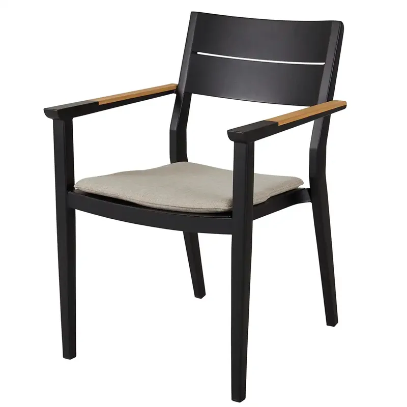 Chios Sessel schwarz inkl. Kissen by Brafab – product photo