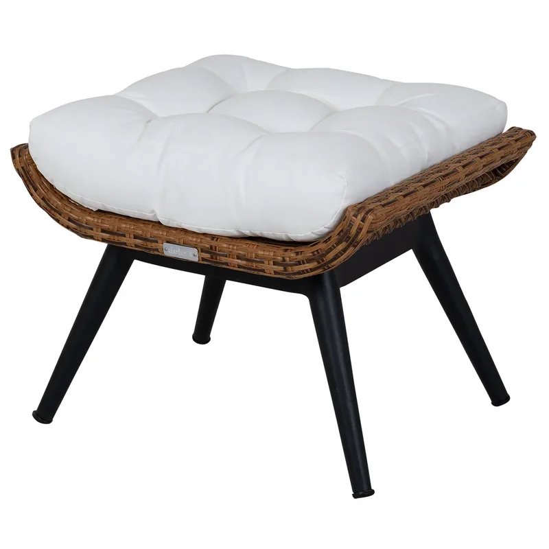 Covelo Fußhocker natur/weiß von Brafab – Produktfoto