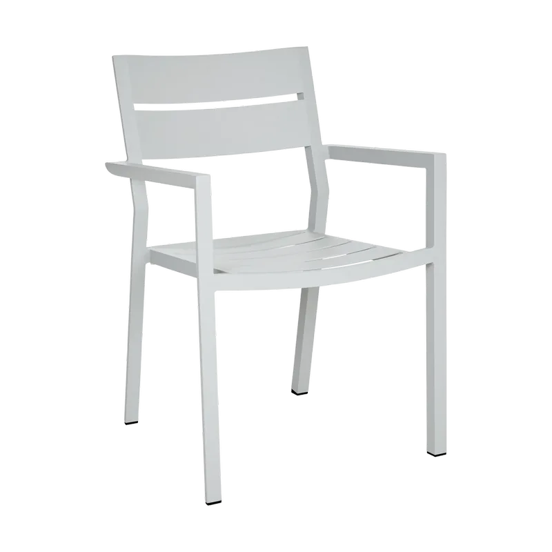 Delia Armlehnstuhl Light grey van Brafab – productfoto