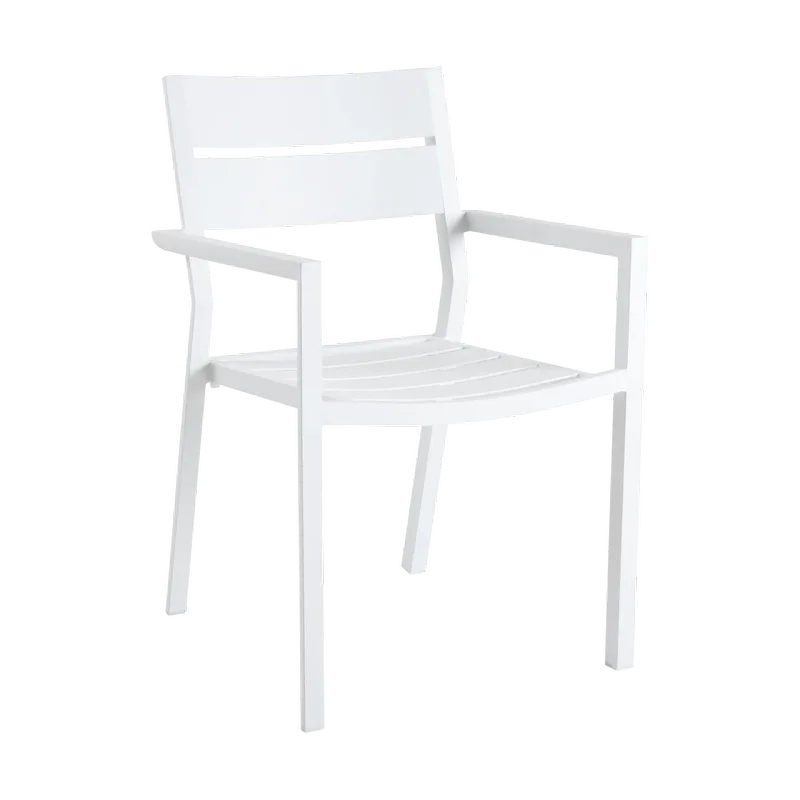 Delia Armlehnstuhl Weiß van Brafab – productfoto