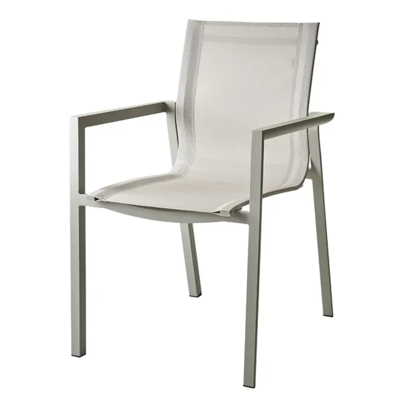 Delia Stapelstuhl Light Grey/Textilene by Brafab – product photo