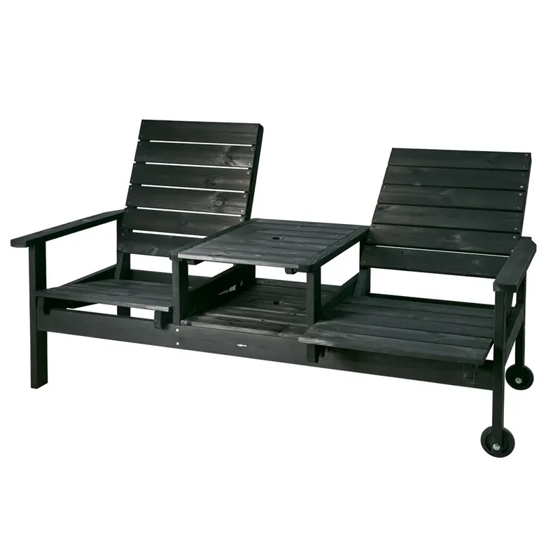 DU o JA 2-Sitzer-Sofa Schwarz von Brafab – Produktfoto