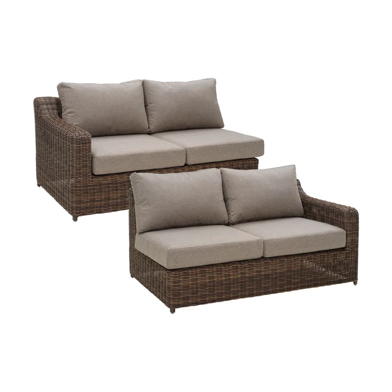 Glendon Sofa-Modul Dark Brown-soft moose by Brafab – product photo