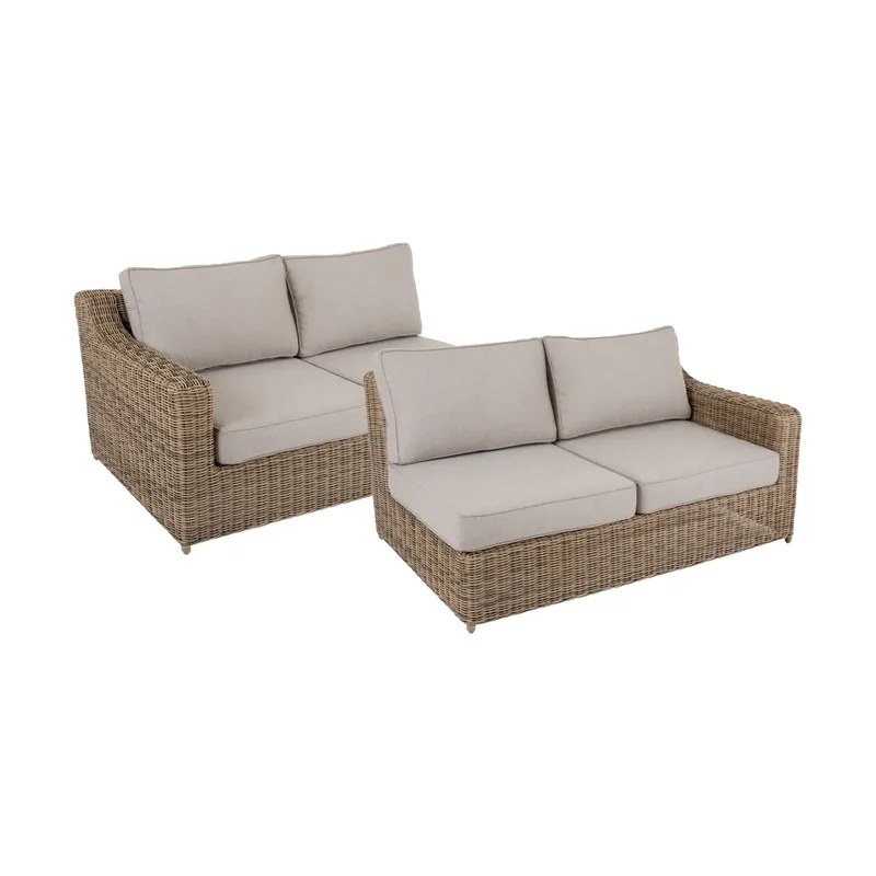 Glendon Sofa-Modul Rustic-beige, Abschluss rechts und links 2-teilig de Brafab – photo du produit