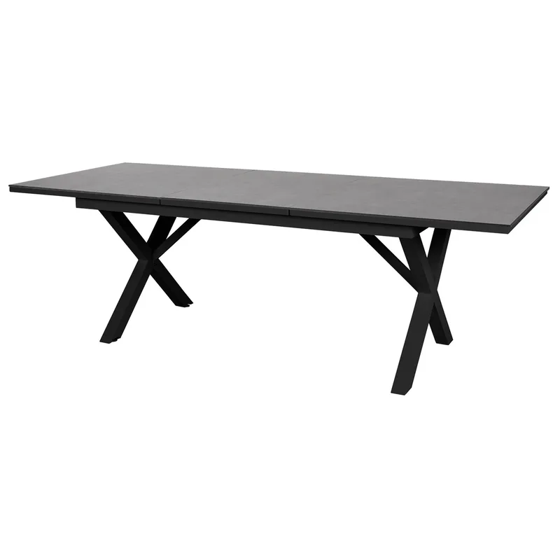 Hillmond Ausziehtisch 100x166-226 cm schwarz/grau von Brafab – Produktfoto