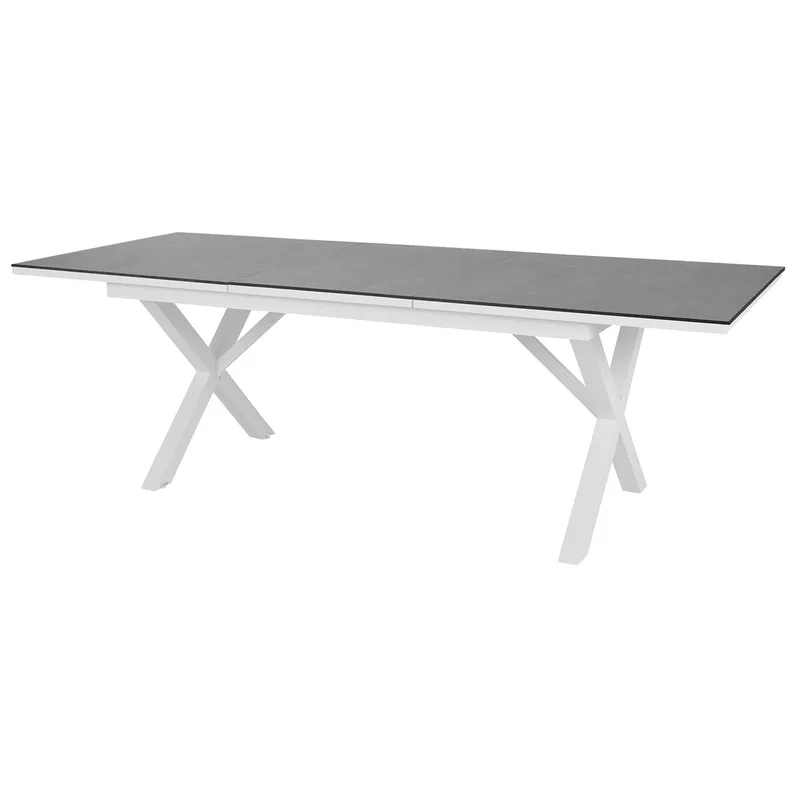 Hillmond Ausziehtisch 100x166-226 cm weiß/grau von Brafab – Produktfoto