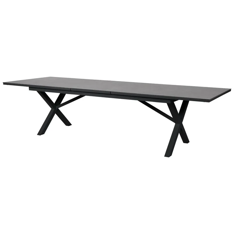 Hillmond Ausziehtisch 100x238-197 cm schwarz/grau von Brafab – Produktfoto