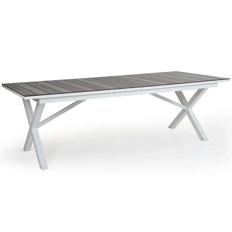 Hillmond Ausziehtisch 100x238-297 cm weiß/grau by Brafab – product photo