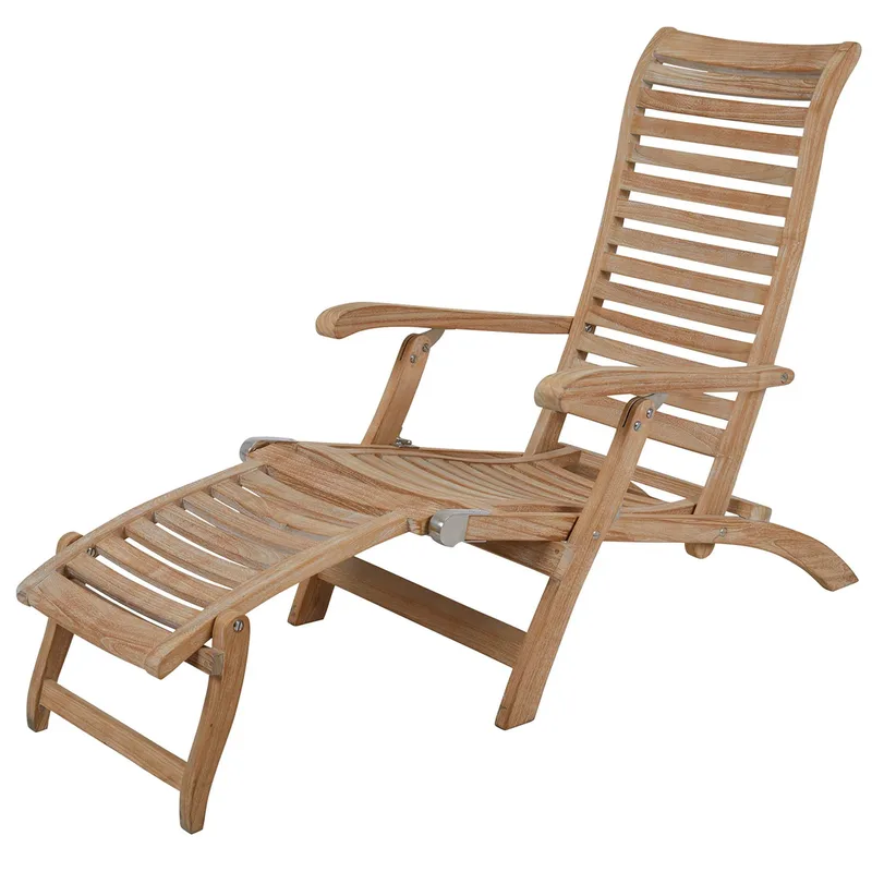 Karlo liegestuhl teak natur von Brafab – Produktfoto