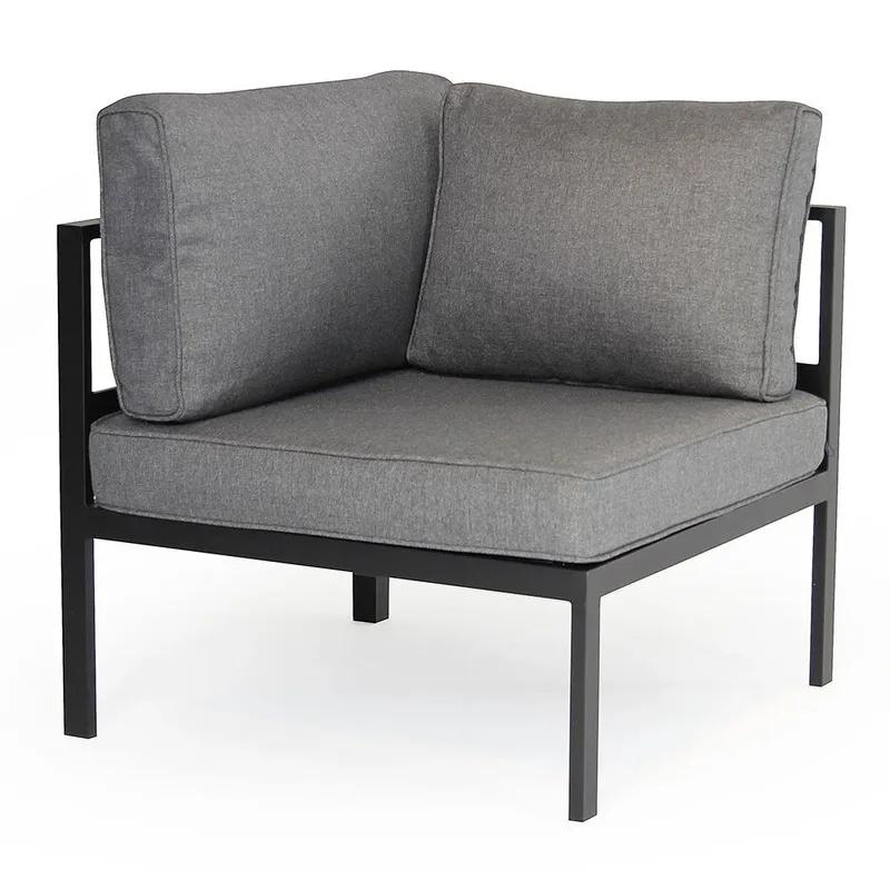 Leone Eckstück Schwarz/Grau Aluminium by Brafab – product photo